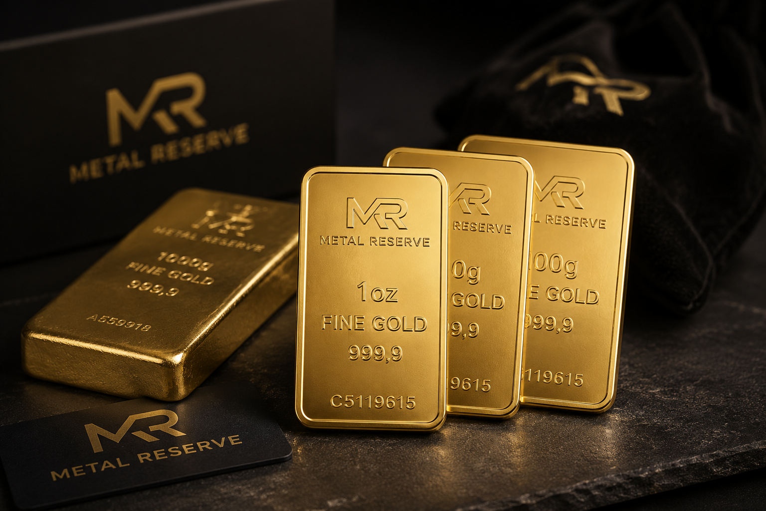 Goldbarren kaufen — 1 g bis 1 kg, LBMA zertifiziert